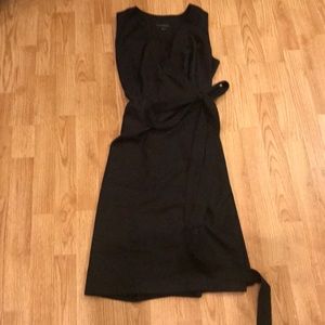 Black wrap dress